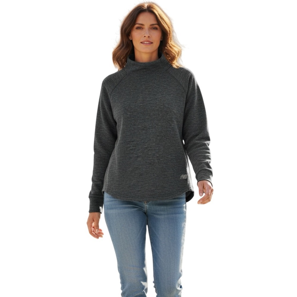 New Balance Women's Charcoal Moch neck Athletic‎ Sweater